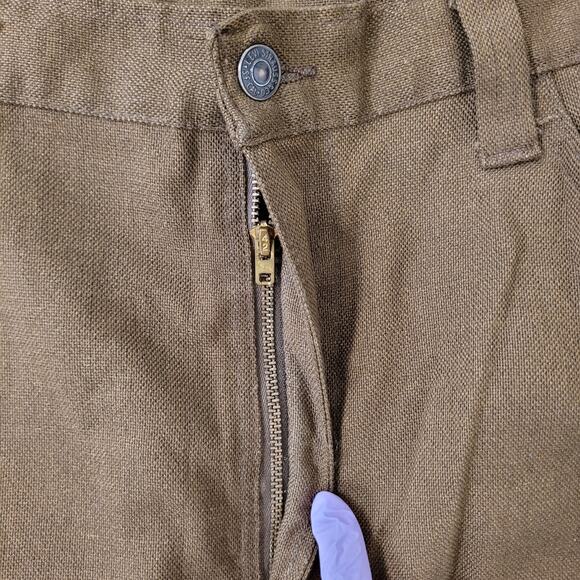 Vintage 70s LEVIS Sta-Prest Wide Leg Pants 36x28 USA Polyester Talon Zipper - Picture 2 of 16